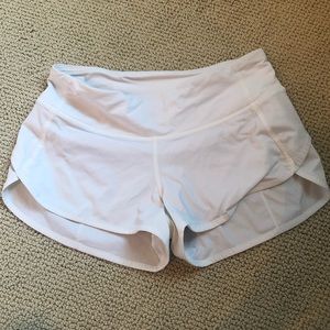Lululemon Speed Short 2.5 White